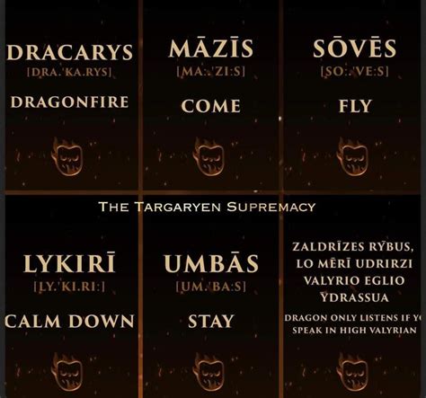 high valyrian family terms.